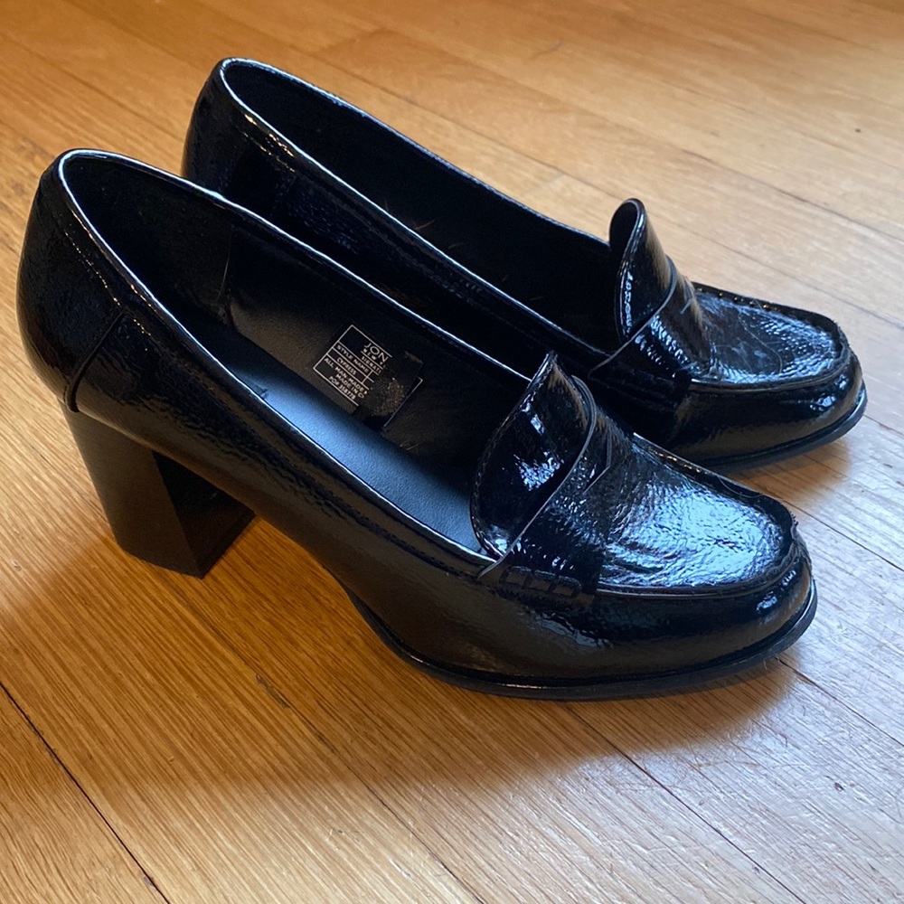 Black Patent Leather Heels